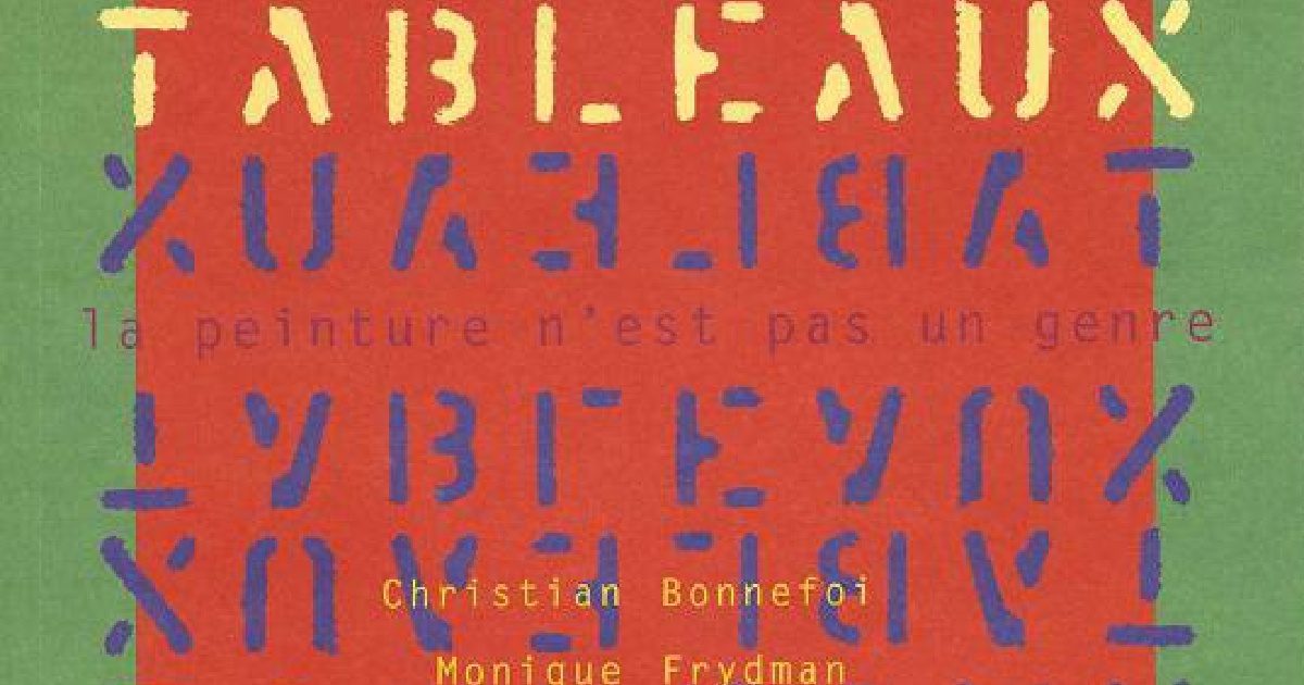 Publication: Tableaux : la peinture n'est pas un genre - Bonnefoi ...